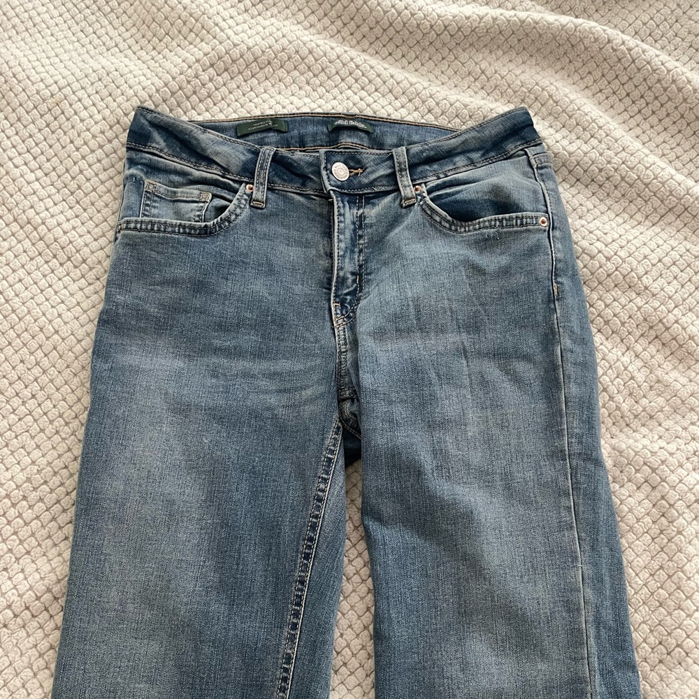 mid rise flare jeans